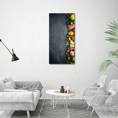 Spices And Herbs - Wrapped Canvas Print