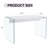 The Top Of The Coffee Table Is Made Of MDF And Stickers, And The Sides Are Clear Tempered Glass. The Design Is Simple And Elegant, And The Structure Is Strong.-1842967161