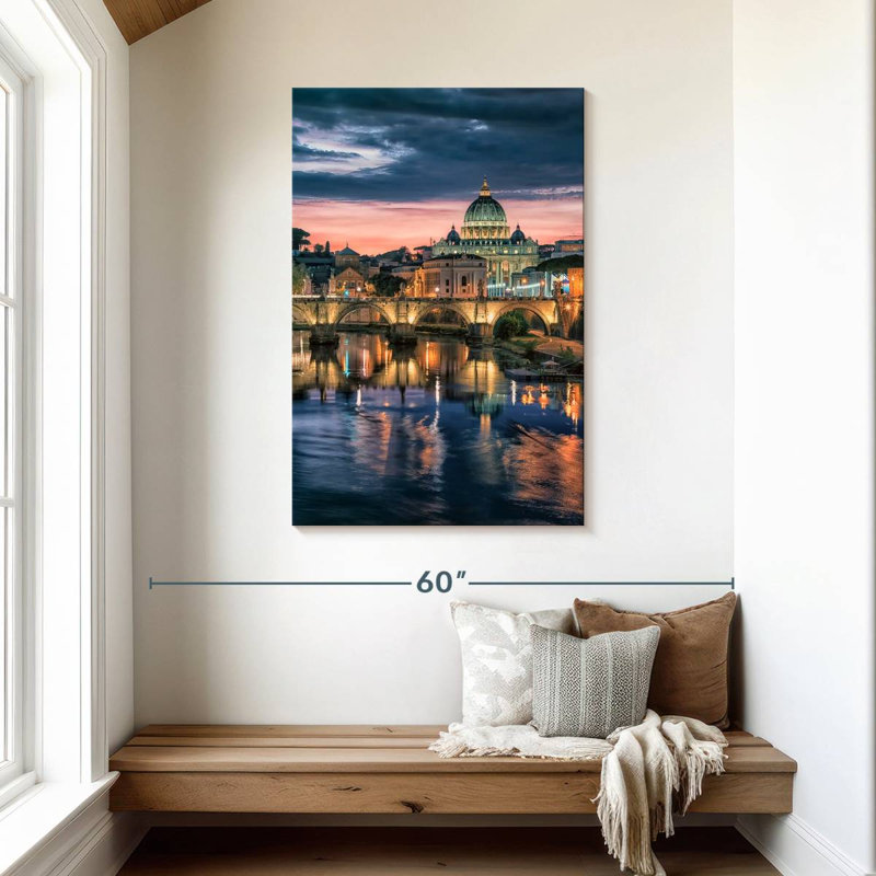 Aime St Peter's Basilica In Rome, 45" H x 30" W