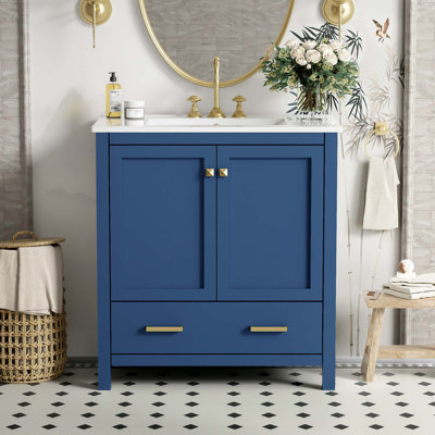 Meuble-lavabo 30 po avec lavabo simple