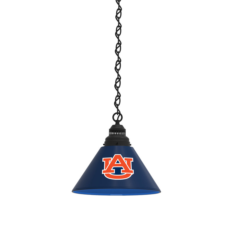 1 - Light Single Pendant, Black, Auburn Tigers
