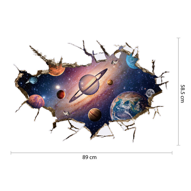 Décalcomanie murale 3d incroyable cosmos