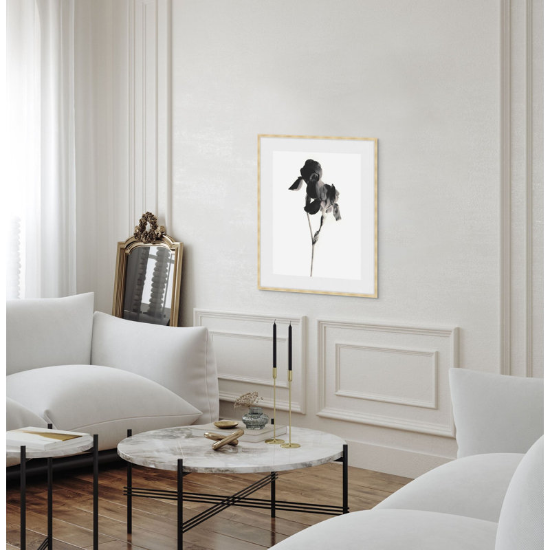 Flora Noir 4 Print by Studio L57 Narrative, 25.75" H x 21.75" W