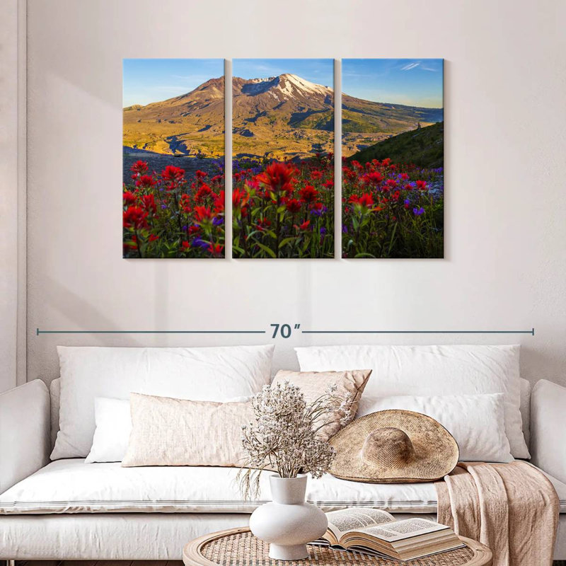 Alvord Mt. St. Helens From Loowit viewpoint, 28" H x 45" W