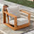 Outdoor Eucalyptus Single Chair With Cushions