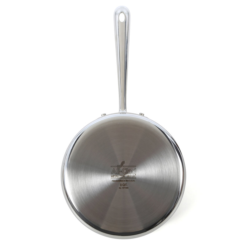 All-Clad D3 Stainless Steel Saucepan with Lid, 3 qt.