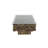 Brown Driftwood Handmade Stacked Collage Living Room Coffee Table with Tempered Glass Top and Pedestal Base, 49" x 30" x 17"