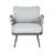 Steel Club Chair Set of 2, Gray-177728875