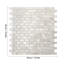 Seashell 12" x 12" Mosaic Subway Tile-36951009