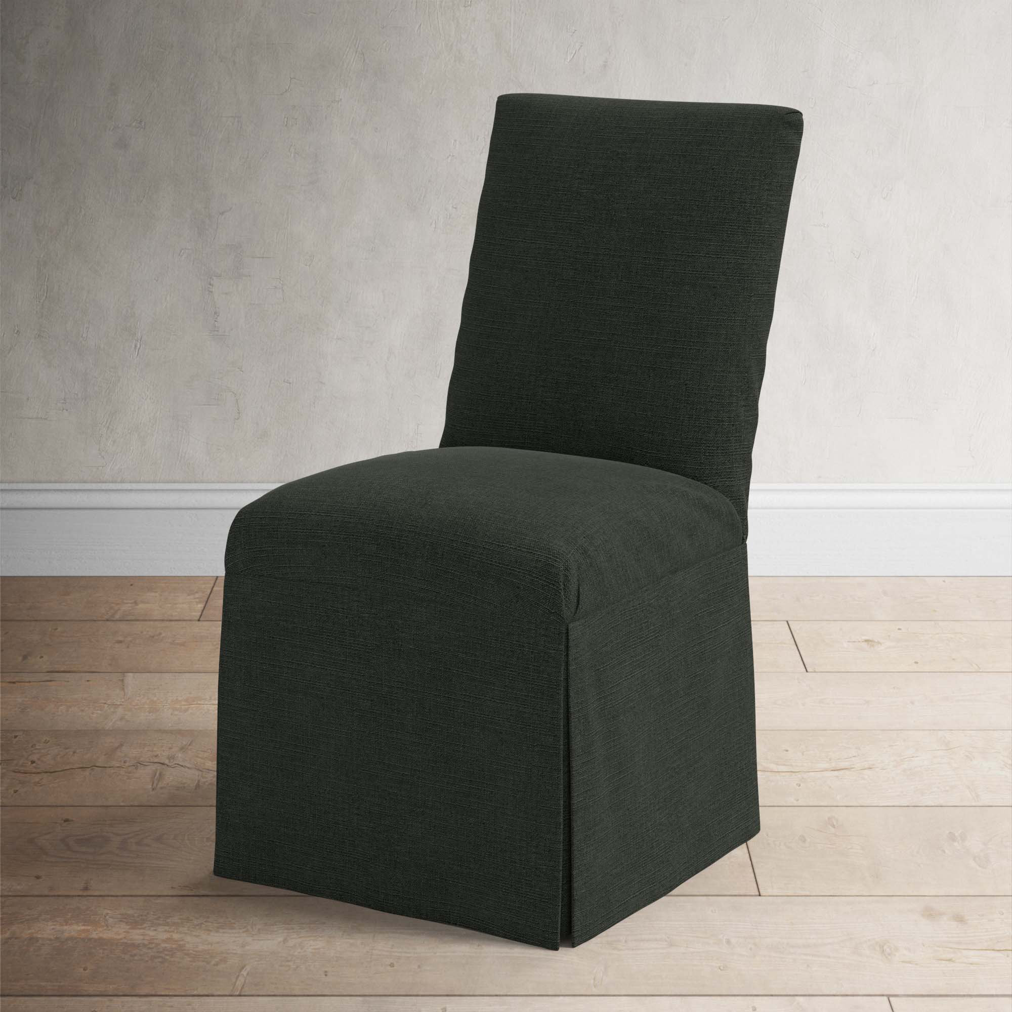 Ivanka Parsons Dining Chair, Classic Black Linen
