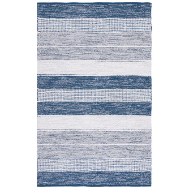 Tapis rayé en coton Maury, Rectangle 4 pi x 6 pi