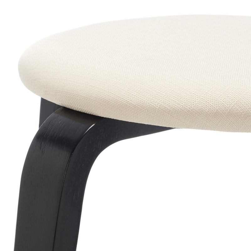 Navid Stackable Accent Stool, Black