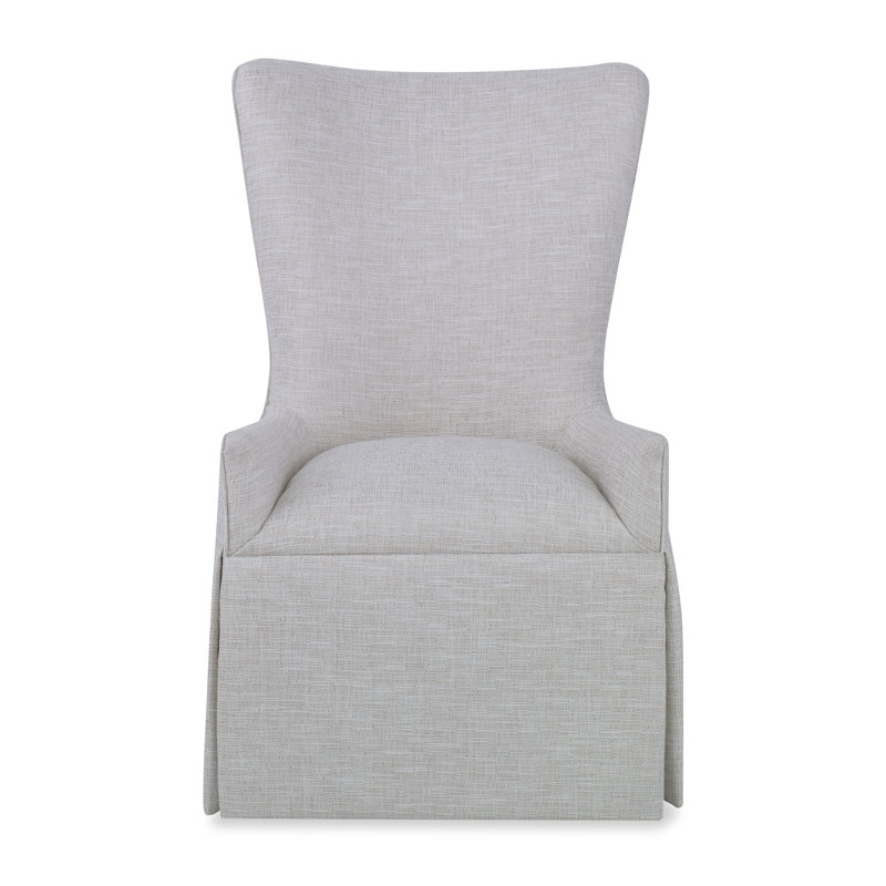 Chaise d'hôte Providence - à jupe, Noyer noir, Neige Polly