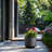 Small Concrete Round Planter / Pot With Drainage Holes-1218939146-1218939149