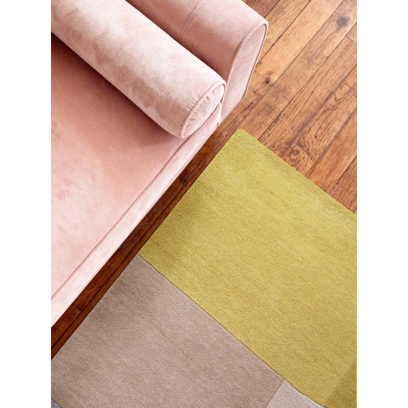 Deveshi Geometric Wool Hand Tufted Area Rug, Rectangle 120 x 170 cm