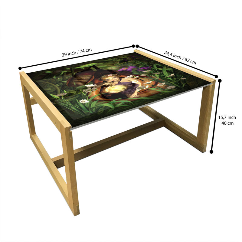 Jackia Sled Coffee Table, 62cm H x 74cm W x 40cm D