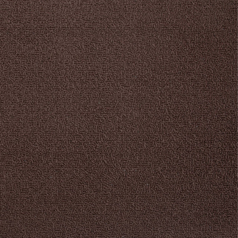 Solid Color Synthetic Non-Skid Kitchen Mat, Brown, Rectangle 1'8" x 2'6"