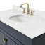 Ensemble de meuble-lavabo simple autoportant 48 po avec plateau en quartz Hamlet-94003768-138979224