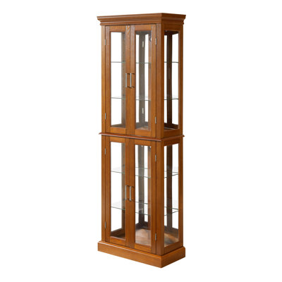 Vitrine en bois manufacturé de H 70 po x l 23,75 po