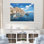 «Syros Serenityscape III - Port Landscape Coastal», art mural