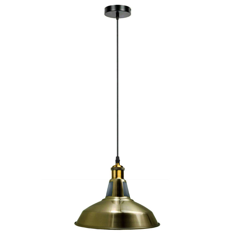Keshawn 1 - Light Bowl Pendant, Green Brass