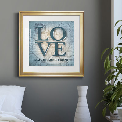 «Love» - Cadre photo, impression d'art textuel sur papier