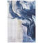 «Ocean Whispers», art abstrait abstrait bleu sur fond bleu
