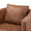Faux Leather Swivel Barrel Chair
