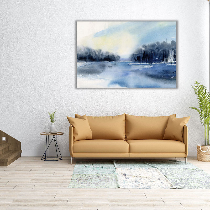 Winter River - reproduction d'art sur toile