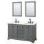 Ensemble de meuble-lavabo double autoportant 80 po avec plateau en quartz Deborah-98207323-98207320-98207325