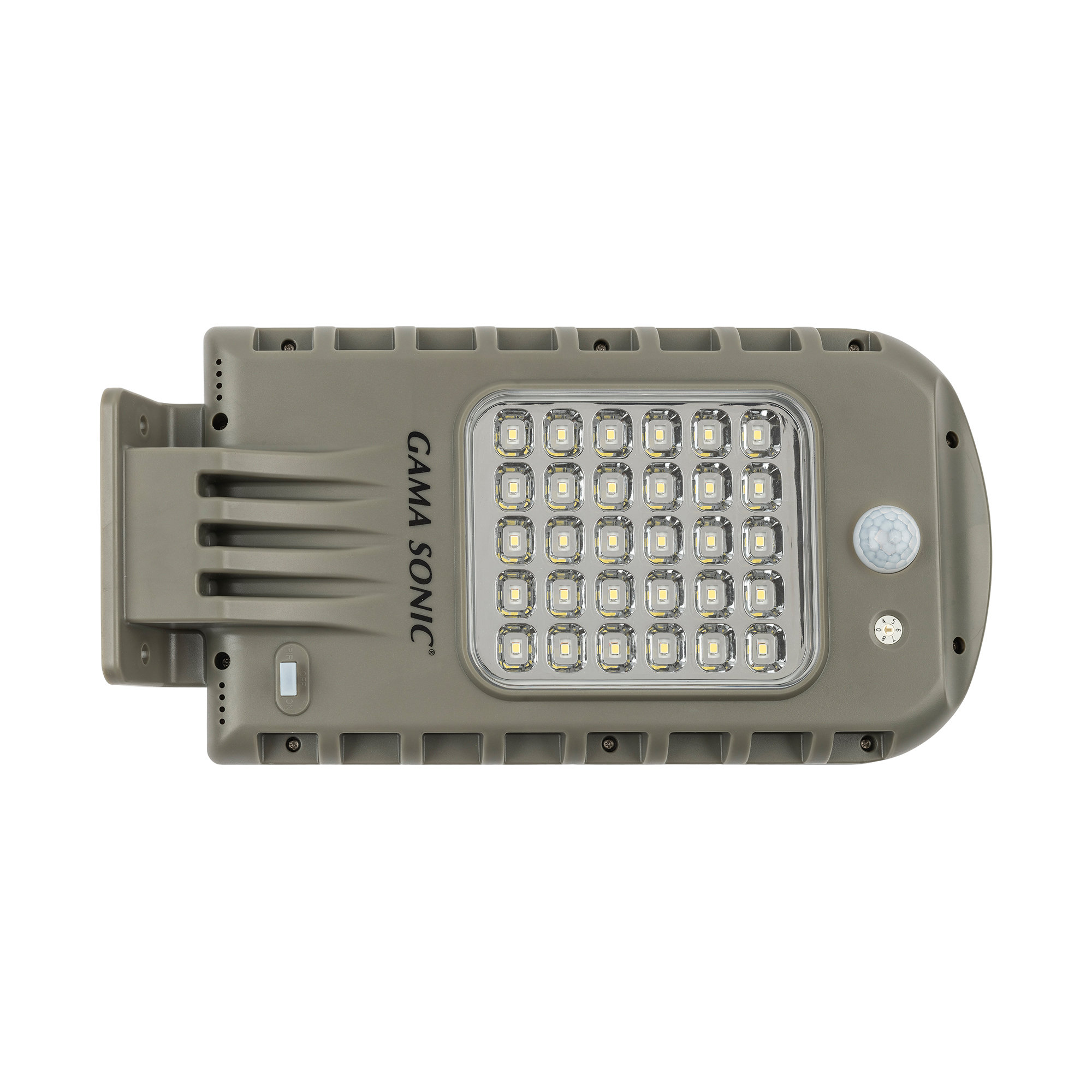 Gama Sonic Head LED Solar Powered Dusk to Dawn Outdoor Security Area  Light with Motion Sensor and Timer Wayfair