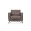 Chaise en cuir italien avec siège palmé-1612887100