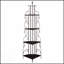 Cappuccino 4-Shelf Corner Bookcase, Elegant And Spacious Storage For Traditional And Modern Living Spaces.