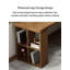 Bureau en coin de style moderne en bois massif en forme de L avec compartiments de rangement latéraux, convenant à un bureau à domicile / zone d'étude-330678770
