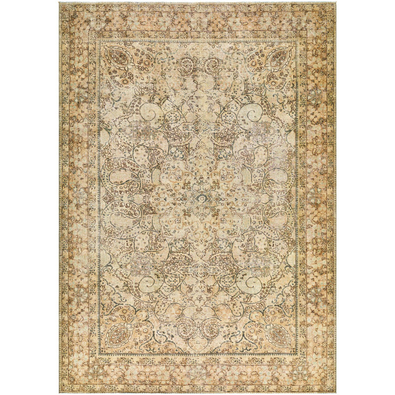 Antique One Of A Kind One-of-a-Kind 7'4" X 10'2" Hand Knotted Area Rug