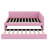 Full XL Size Upholstered Daybed With Pull-Out Trundle Bed, L Shaped Corner Sofabed Frame With Tufted Design Backrest-160608808
