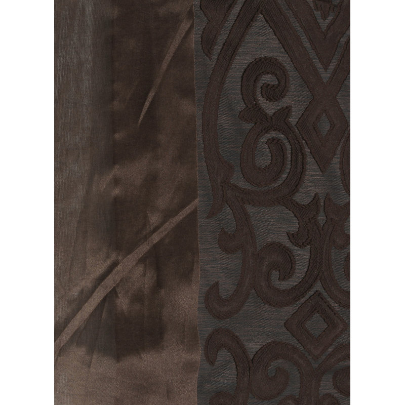 Room Darkening Curtain Single Panel, Light Brown
