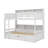 Twin-Sized Bunk Bed Featuring Integrated Shelves On Both Upper And Lower Beds, Plus A Storage Drawer-2091342574