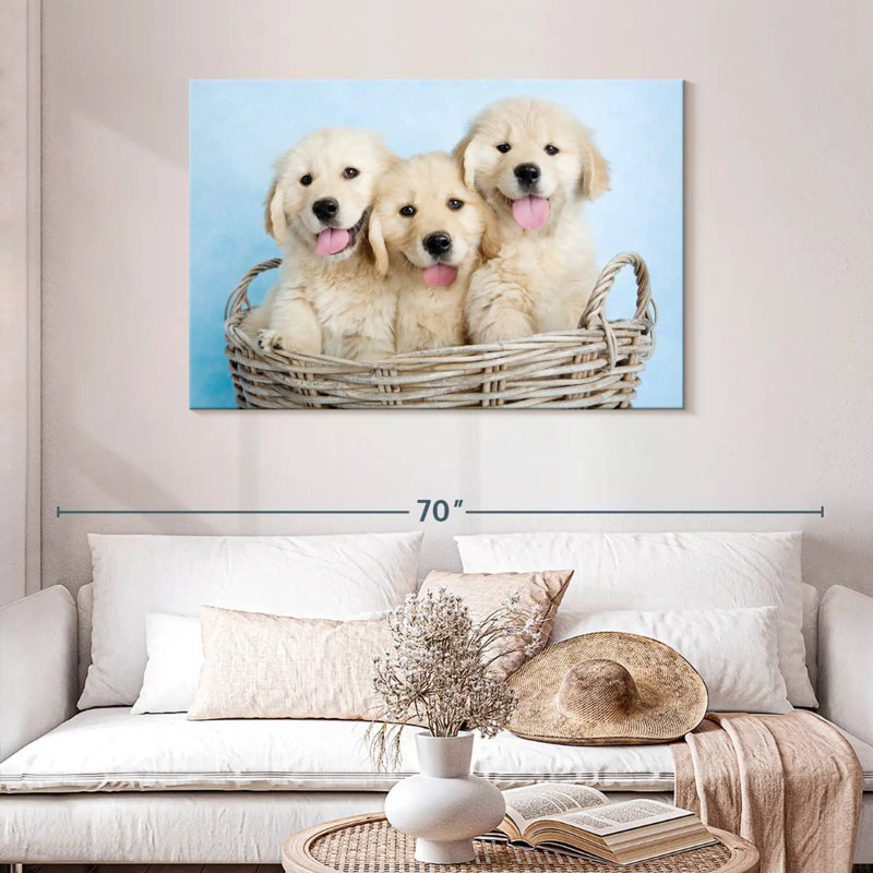 Brampt Buffy Biskit And Beau, 30" H x 45" W