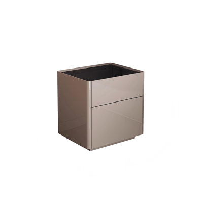 19.75"Luxury-Style High-End Grey Headboard Cabinet with Built-in Safe