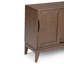 Armoire de rangement basse Mid-Century moderne en bois franc avec portes coulissantes Harper-681507109