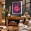 Pomegranate & Gold Botanical - Print-3291969-3291971