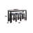 Counter Height Table With Marble Top, Frame, 4pc Pack Graceful - Marble, Weathered