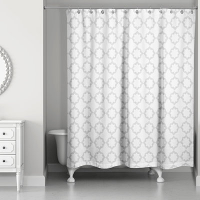 Rideau de douche simple à motif géométrique vannesa