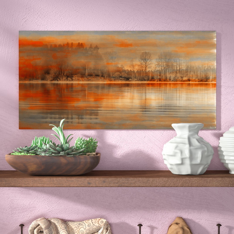 «Serenity» par Parvez Taj, reproduction d'art graphique sur toile tendue, H 22,5 po x l 45 po