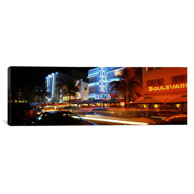 " Buildings At The Roadside, Ocean Drive, South Beach, Miami Beach, Florida, USA " by Panoramic Images