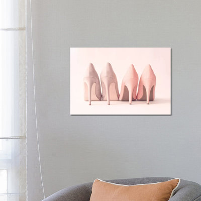 Blush Heels by Caroline Mint - Print on Canvas
