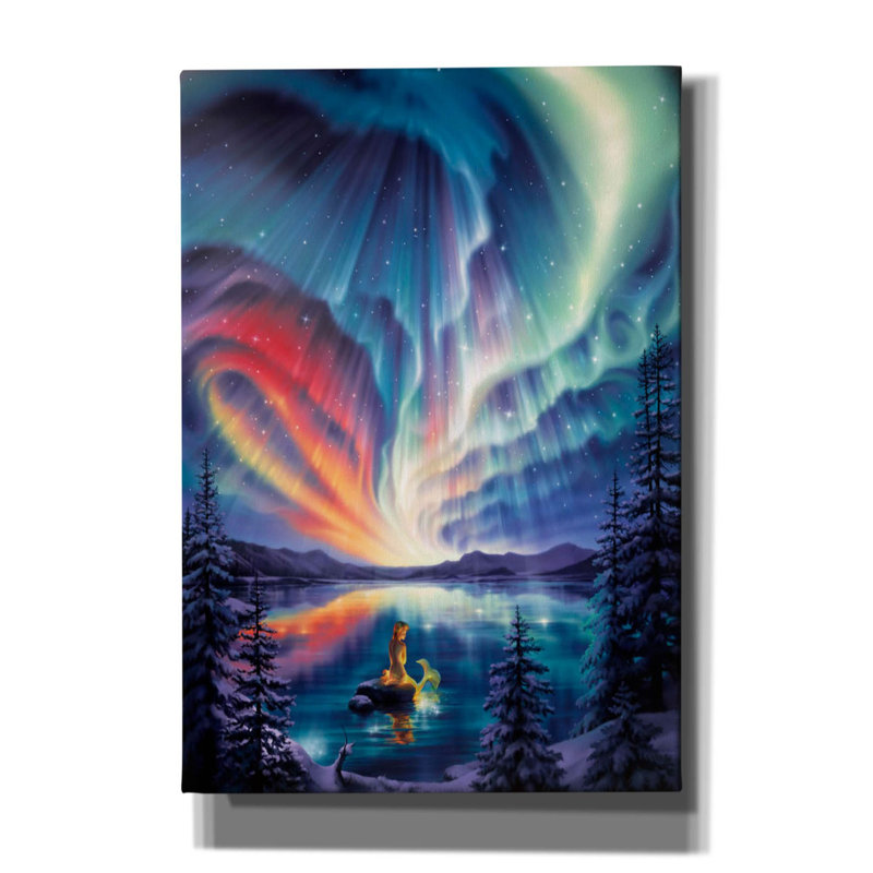 «Enchanted Lake on Canvas» par Kirk Reinert, H 26 po x l 18 po x P 0,75 po