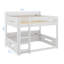 Lit superposé grand sur grand avec tablettes de rangement et stations de charge USB-155672511