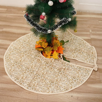 Toile de canard de 36 po avec motif de blocs de Noël fabriqué à la main par Fabcline